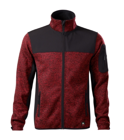 Softshell kurtka męska - knit marlboro red - a