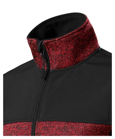 Softshell kurtka męska - knit marlboro red - d