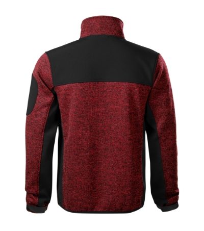 Softshell kurtka męska - knit marlboro red - b