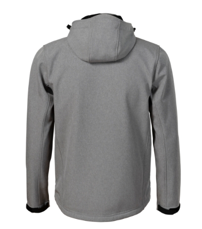 Softshell kurtka męska - ciemnoszary melanż - B