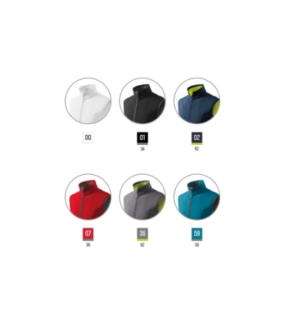 Softshell kamizelka męska - czarny - f