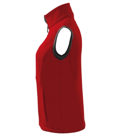 Softshell kamizelka damska - czerwony - e