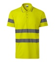 Koszulka polo unisex - fluorescencyjny żółty - a