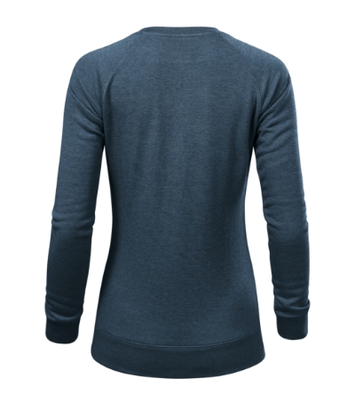 Bluza damska - ciemny denim melanż - b