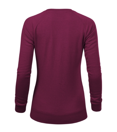 Bluza damska - red plum melanż - b