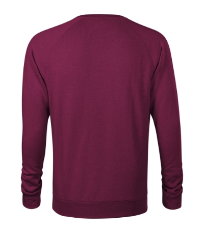 Bluza męska - red plum melanż - b