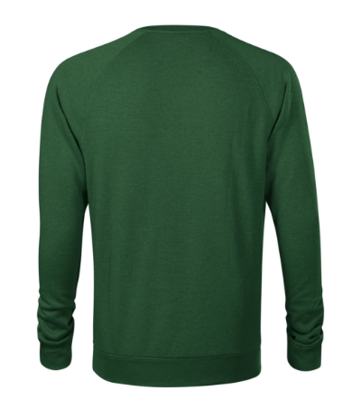 Bluza męska - zieleń butelkowa melanż - b