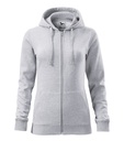 Bluza damska - jasnoszary melanż - a
