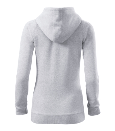 Bluza damska - jasnoszary melanż - b