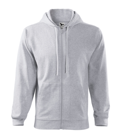 Bluza męska - jasnoszary melanż - a