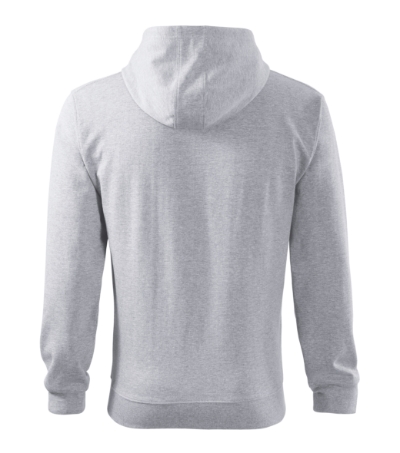 Bluza męska - jasnoszary melanż - b