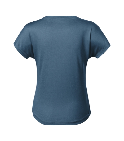 Koszulka damska - ciemny denim melanż - b
