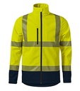 Softshell kurtka unisex - fluorescencyjny żółty - A