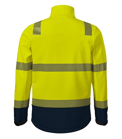 Softshell kurtka unisex - fluorescencyjny żółty - B
