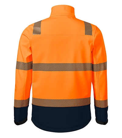 Softshell kurtka unisex - fluorescencyjny pomarańczowy - B