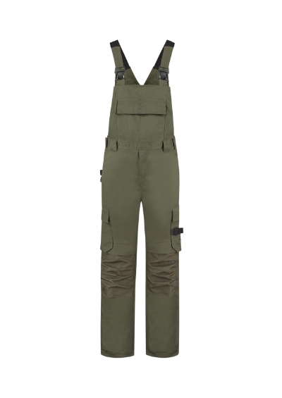 Spodnie robocze ogrodniczki unisex - army - a