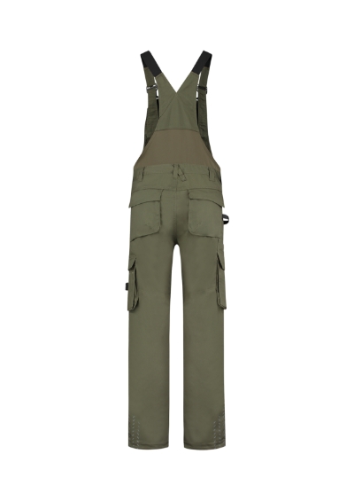 Spodnie robocze ogrodniczki unisex - army - b