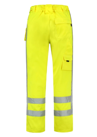 Spodnie robocze unisex - fluorescencyjny żółty - b