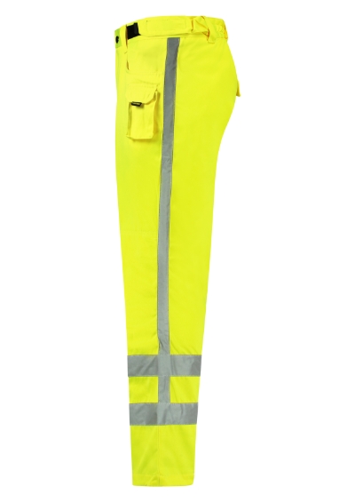 Spodnie robocze unisex - fluorescencyjny żółty - d