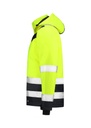 Kurtka robocze unisex - fluorescencyjny żółty - d