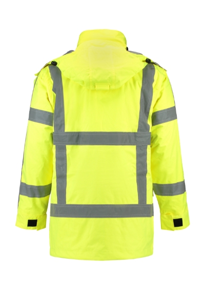 Kurtka robocze unisex - fluorescencyjny żółty - b
