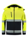 Softshell kurtka unisex - fluorescencyjny żółty - a