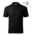 Koszulka polo męska - czarny 01 (brand label) - a