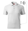 Koszulka polo męska - biały 00 (brand label) - a