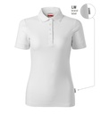 Koszulka polo damska - biały 00 (brand label) - a