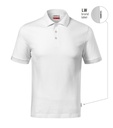 Koszulka polo męska - biały 00 (brand label) - a