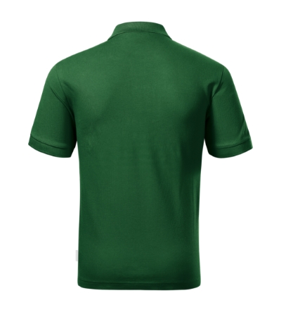 Koszulka polo męska - zieleń butelkowa 06 (brand label) - b