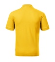 Koszulka polo męska - żółty 04 (brand label) - b