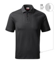 Koszulka polo męska - ebony gray 94 (brand label) - a