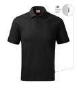 Koszulka polo męska - czarny 01 (brand label) - a