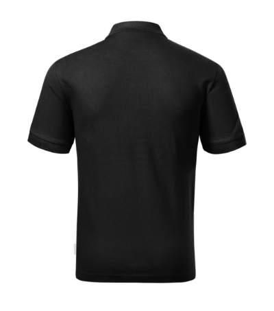 Koszulka polo męska - czarny 01 (brand label) - b
