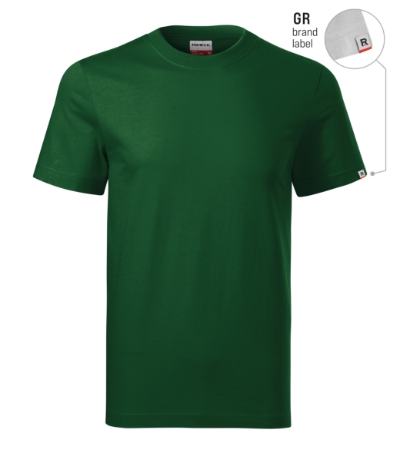 Koszulka unisex - zieleń butelkowa 06 (brand label) - A