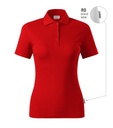 Koszulka polo damska - czerwony 07 (brand label) - a