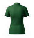 Koszulka polo damska - zieleń butelkowa 06 (brand label) - b