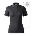 Koszulka polo damska - ebony gray 94 (brand label) - a