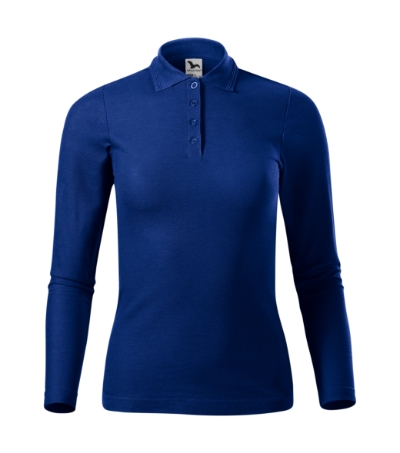 Koszulka polo damska - chabrowy - a