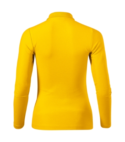 Koszulka polo damska - żółty - B