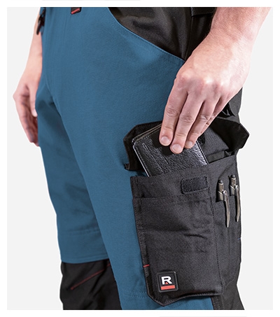 Spodnie robocze męskie - petrol blue - d