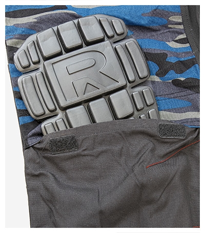 Spodnie robocze męskie - camouflage petrol - e