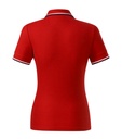 Koszulka polo damska - czerwony - b