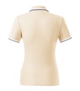 Koszulka polo damska - migdałowy - b