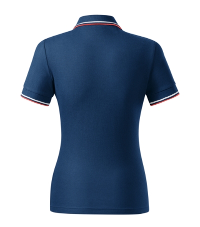 Koszulka polo damska - ciemnoniebieski - b