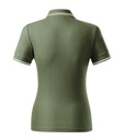 Koszulka polo damska - khaki - b