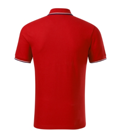 Koszulka polo męska - czerwony - b