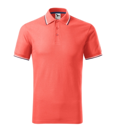 Koszulka polo męska - coral - a