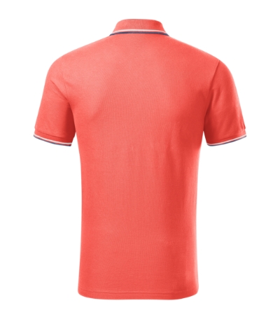 Koszulka polo męska - coral - b
